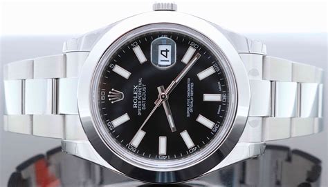 rolex datejust ii black|Rolex Datejust black face 36mm.